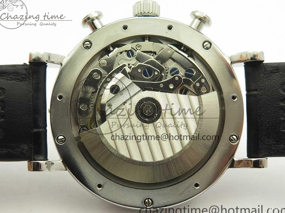 MIROTIME 0129 Snug Portofino IW391022 SS ZK 1:1 Best Edition White Dial Gold Markers On Black Leather Strap A 7130